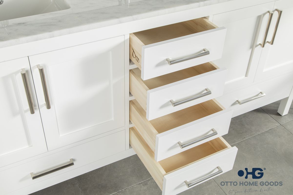 Ashley Bathroom Cabinet - White 72" - 3