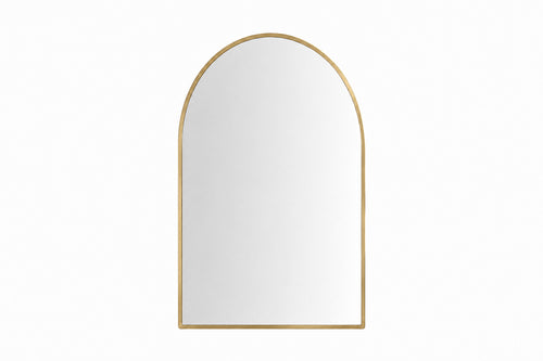 20" x 32" Arched Brass Mirror