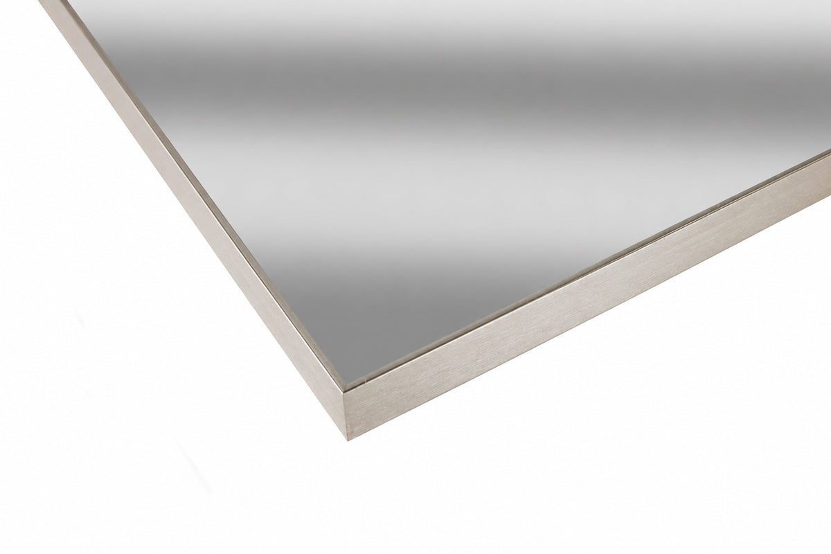 24" x 32" Arched Brushed Nickel Mirror - 2