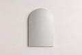 24" x 32" Arched Brushed Nickel Mirror