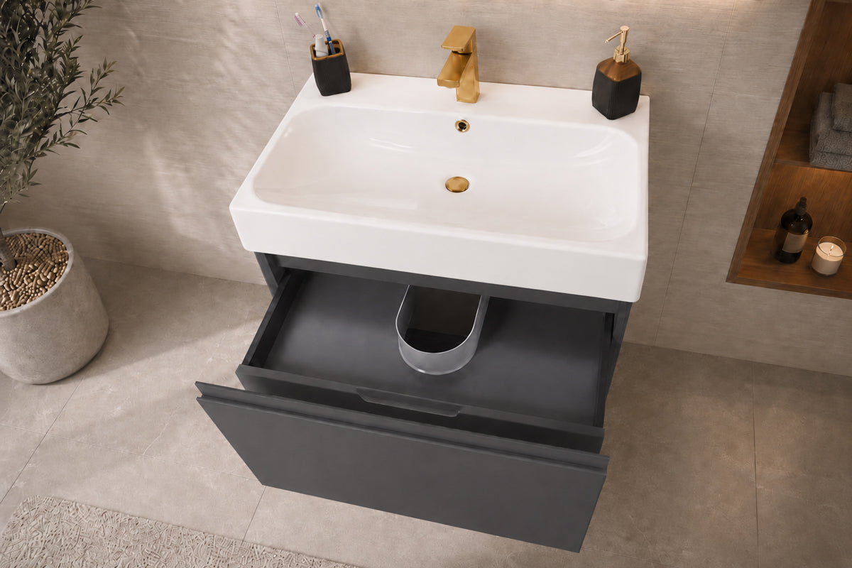 Gala Bathroom Cabinet - Dark Gray 30" - 2