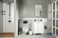 Isabel Bathroom Cabinet - White 24"