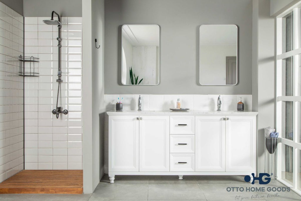 Isabel Bathroom Cabinet - White 72"