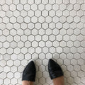 Extra 7% 0ff- Dolomite Hexagon Mosaic Polished Marble I VanitySal...