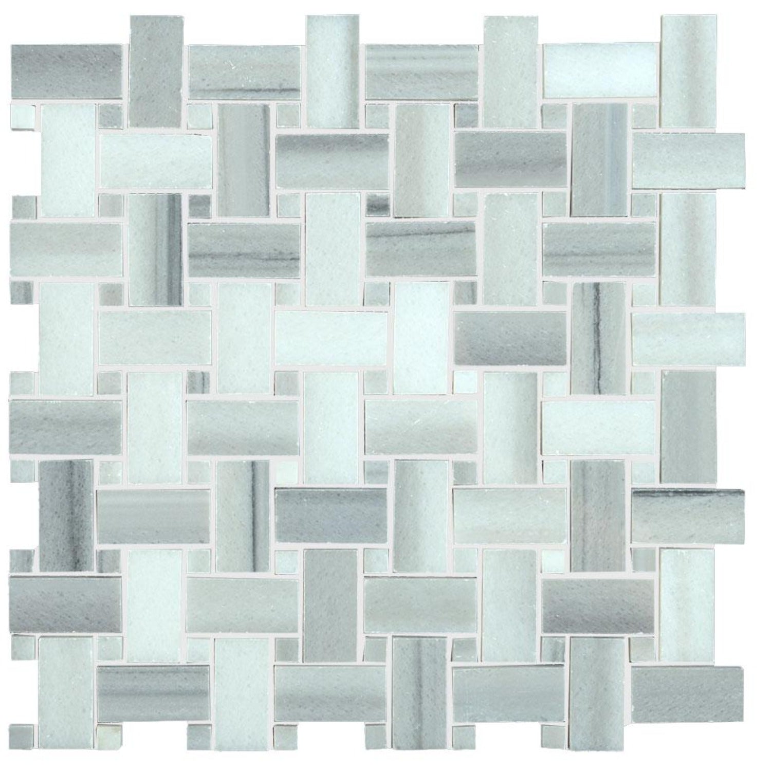 Cheap 12*12'' Polished Discount Basketweave Marble Mosaic I Vanit...
