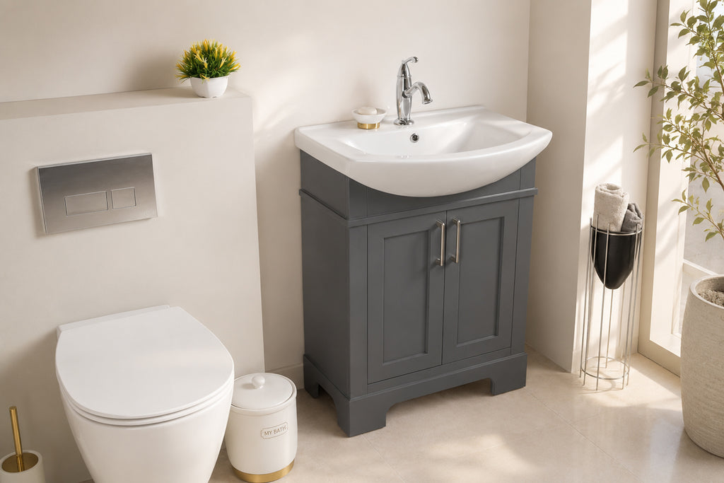 Luna Bathroom Cabinet - Pepper 26" - 3
