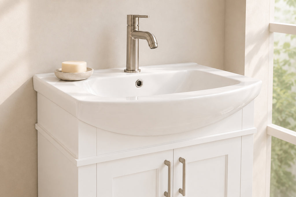 Luna Bathroom Cabinet - White 26" - 4