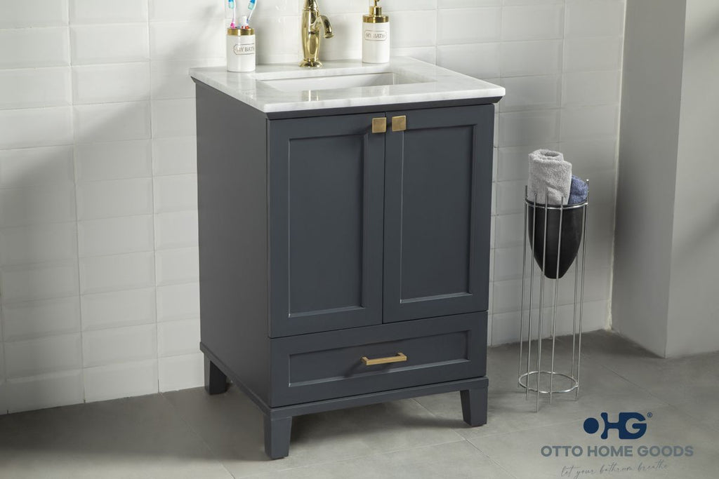 Paloma Bathroom Cabinet - Dark Gray 24" - 2