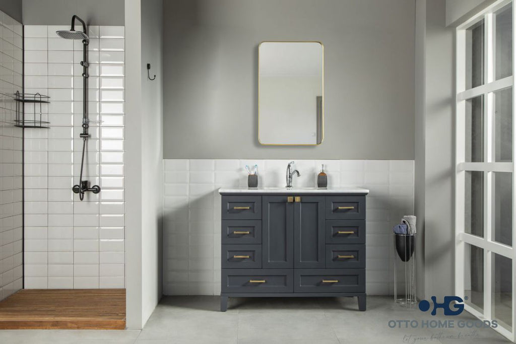 Paloma Bathroom Cabinet - Dark Gray 42"
