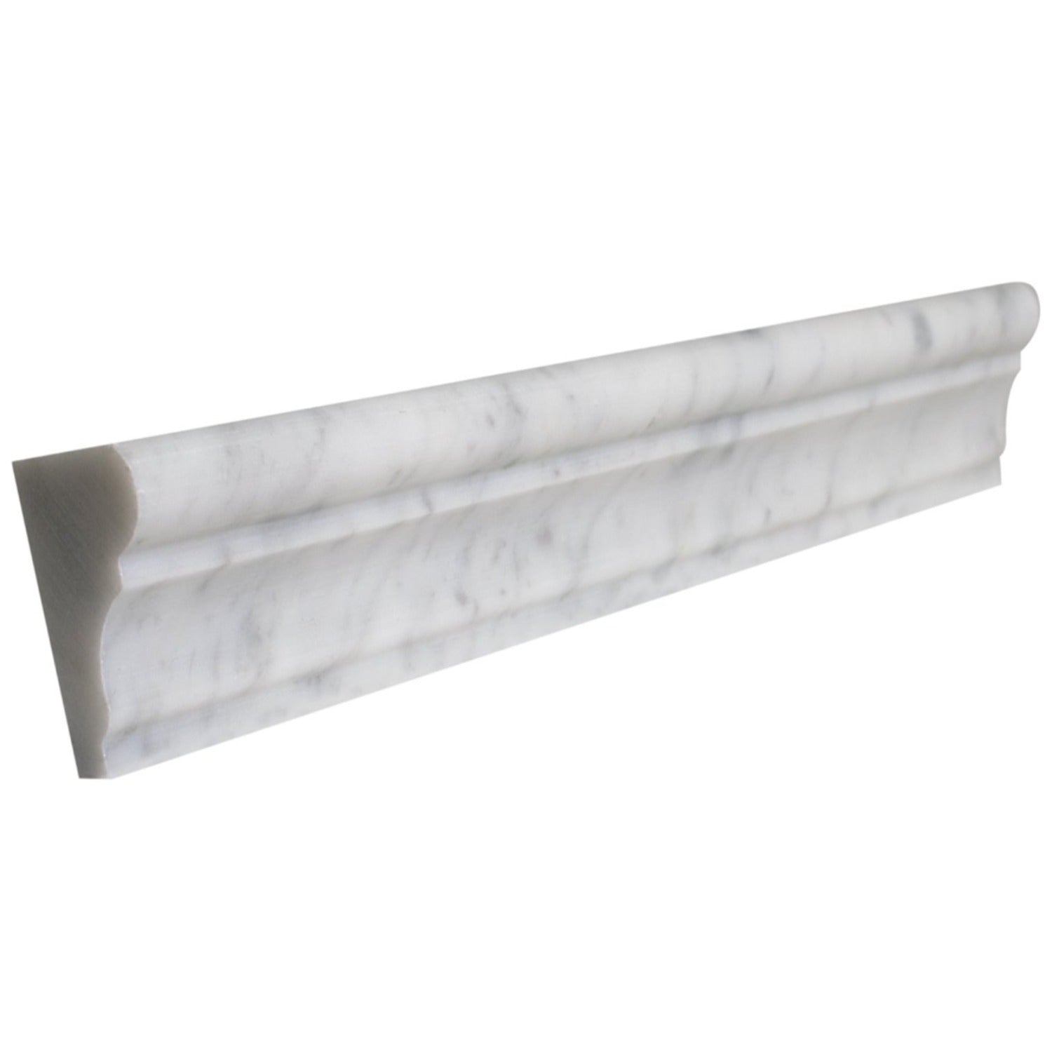 Arabescato Polished Marble Crown Ogee Moulding (2"x12")