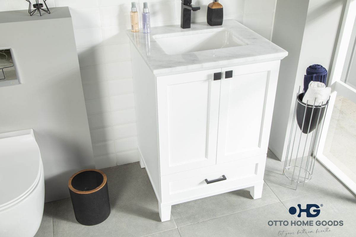 Paloma Bathroom Cabinet - White 24" - 2