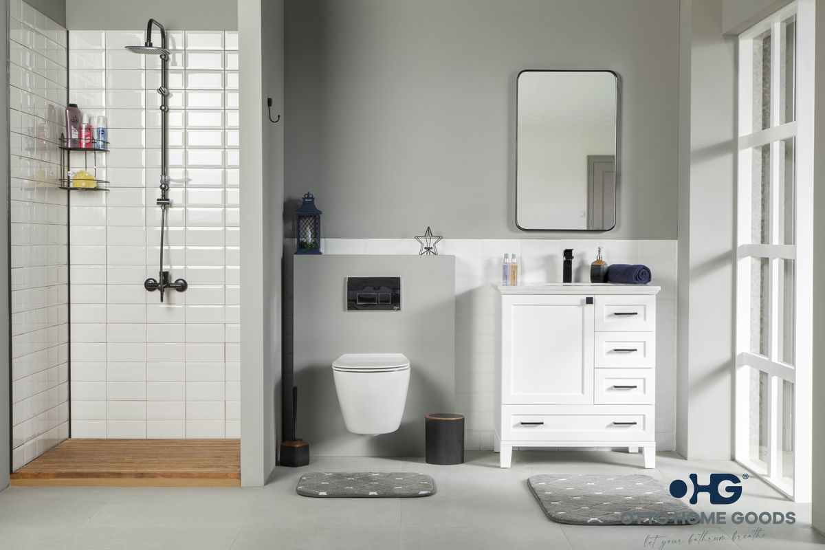 Paloma Bathroom Cabinet - White 30"