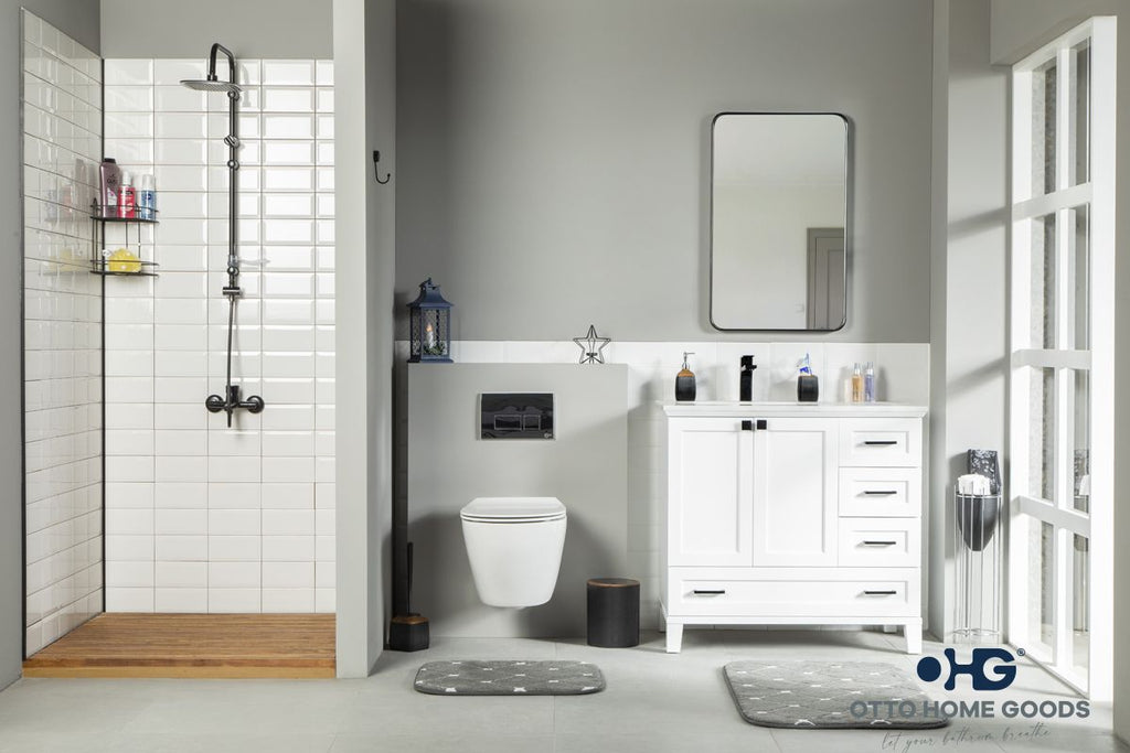 Paloma Bathroom Cabinet - White 36"