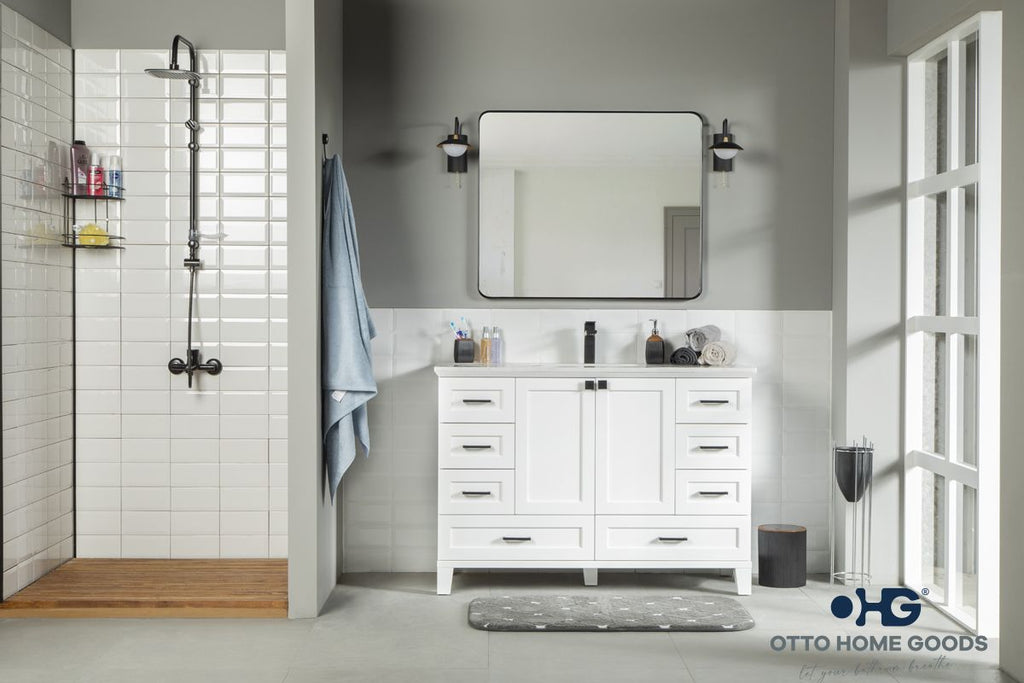 Paloma Bathroom Cabinet - White 48"