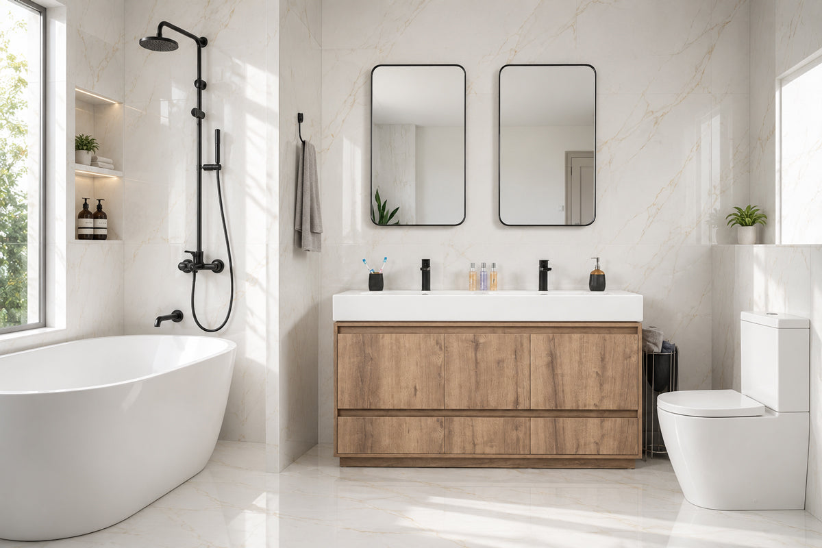 Romina Bathroom Cabinet - Messina 60"