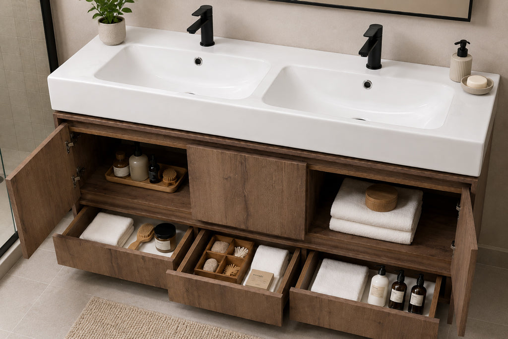 Romina Bathroom Cabinet - Messina 60" - 2