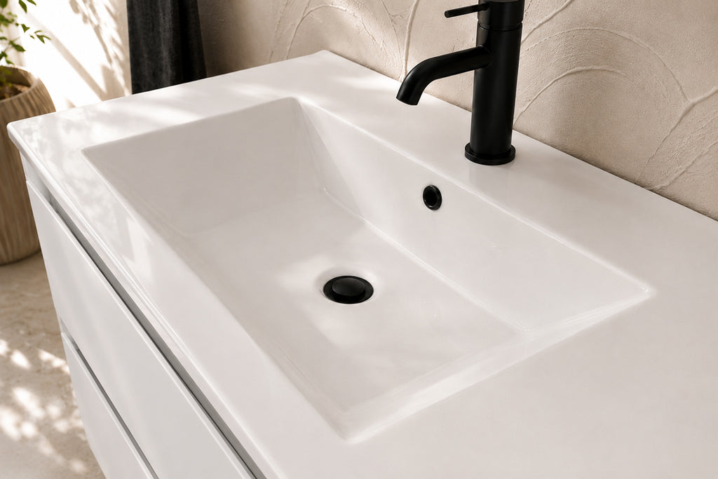 Simena Bathroom Cabinet - White 30" - 3