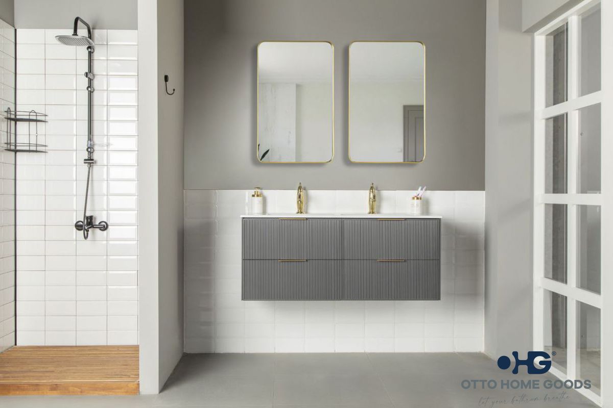 Sorrento Bathroom Cabinet - Pepper 48"