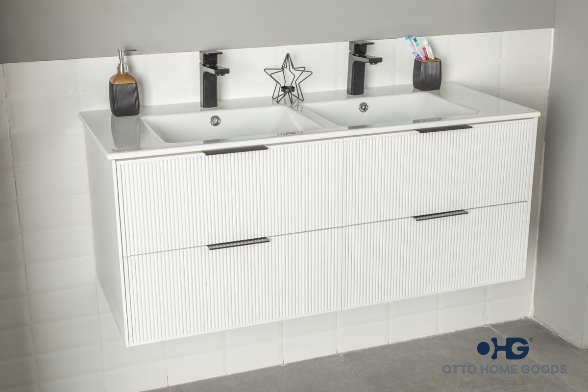 Sorrento Bathroom Cabinet - White 48" - 2
