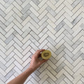 Arabescato Herringbone Polished Marble Mosaic Tile 11"x11" | Additional 9% Discount