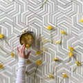 White & Dolomite Waterjet Marble Mosaic Tile | VanitySale