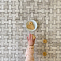 Gray Basketweave Mosaic Polished Functional Marble I VanitySale