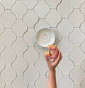 Water Jet Lanterna White Frosted Glass 12'' x 11'' | VanitySale