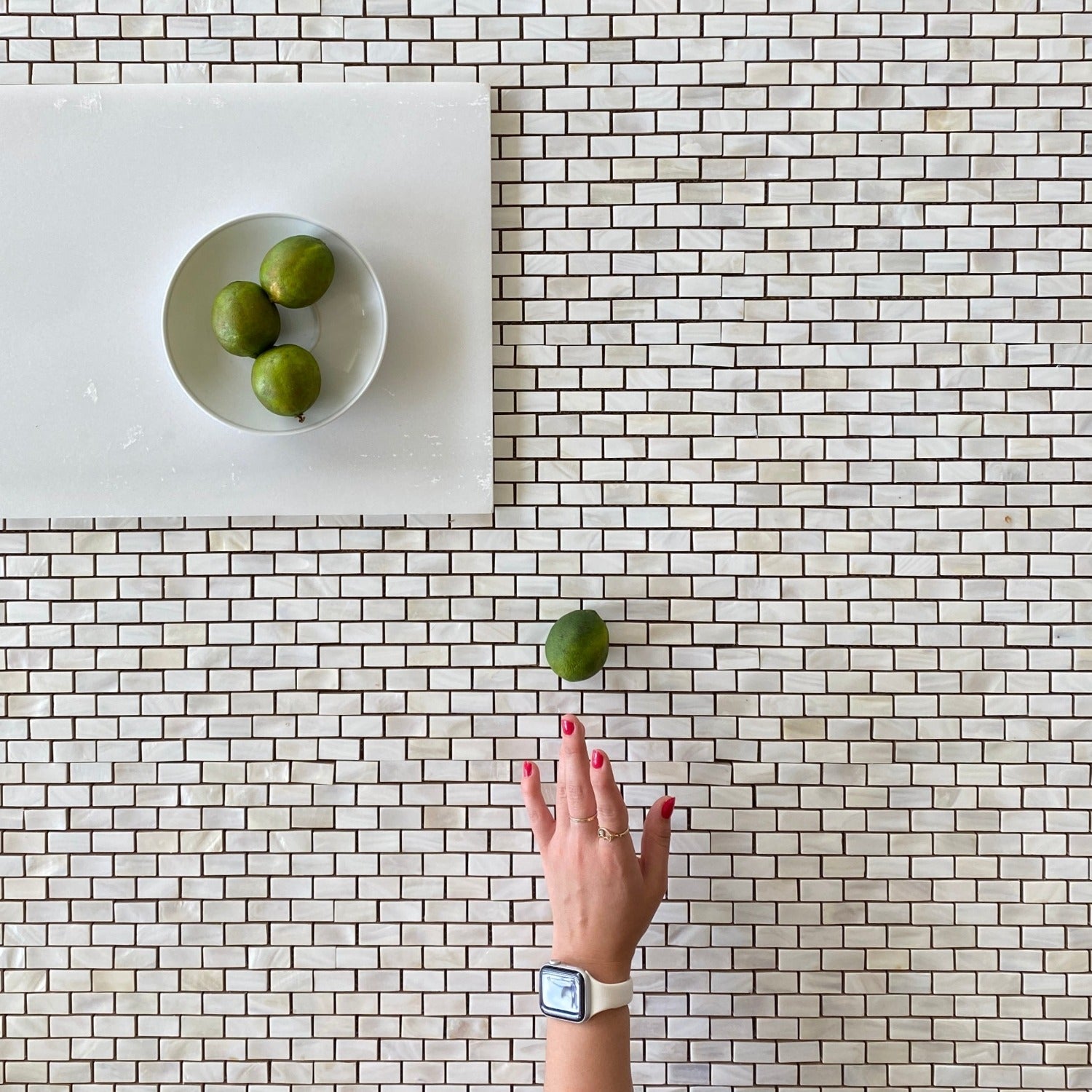 Sea Shell White Pearl Mosaic Waterjet 12 inch | VanitySale