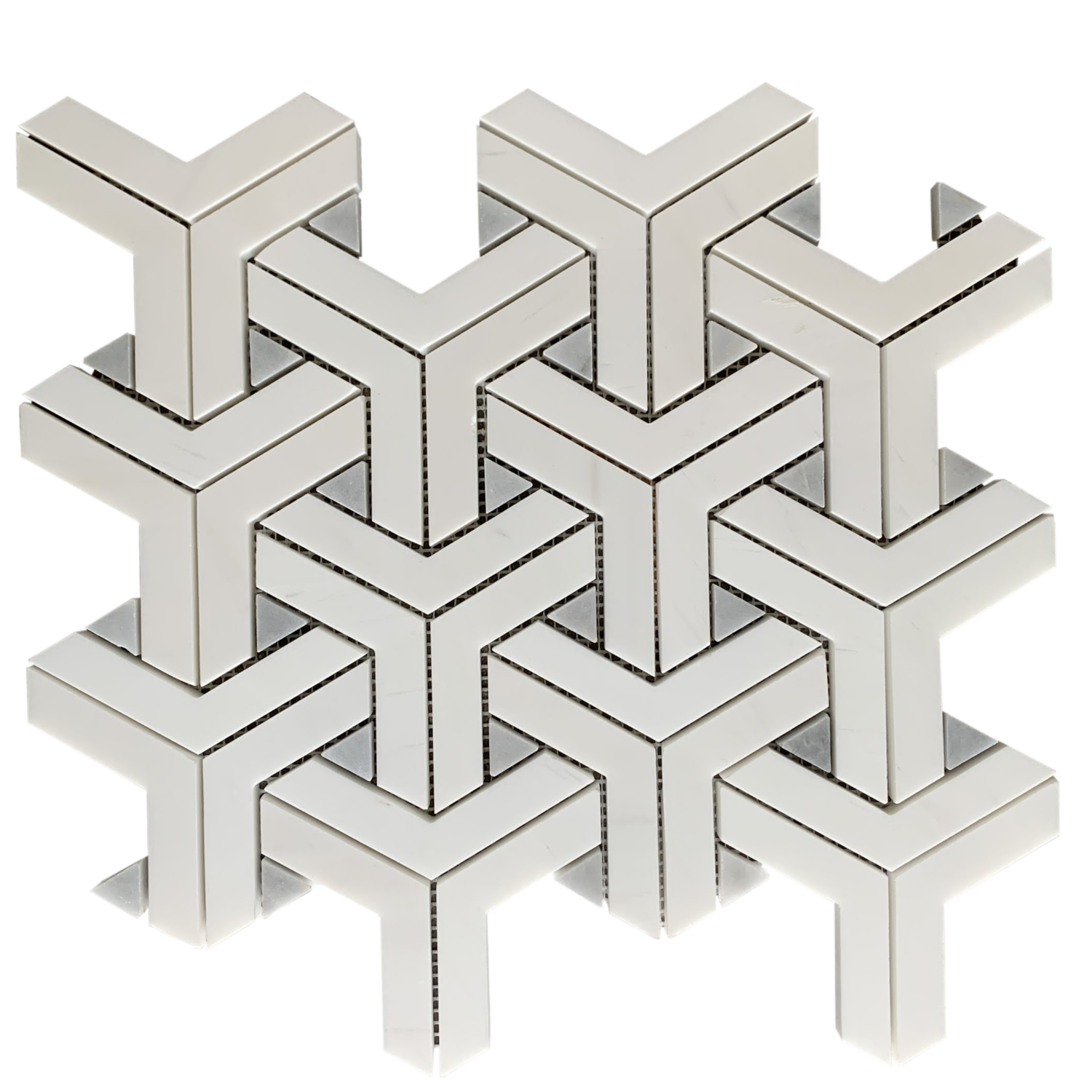 Lantana Bardiglio & Dolomite Waterjet Mosaic | VanitySale