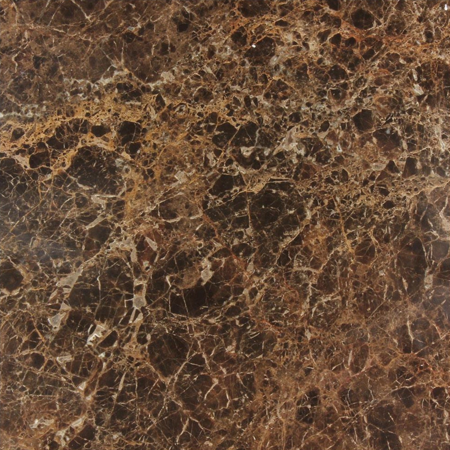 Dark Emperador Marble Tile Polished Natural Stone 3'' x 6''